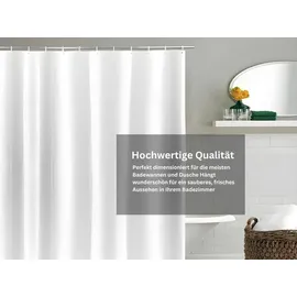 HAYRETS Duschvorhang 250 x 230 cm weiß