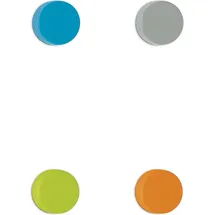 Maul Maul, Rund Whiteboard-Magnete Farbig sortiert 1.5 kg, Tragfähigkeit 14.6 mm, 8 Stück,