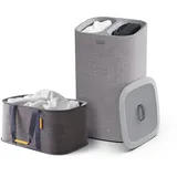 Joseph Joseph - Love your Laundry Set, Tota Trio 60 l - Hold-All Faltbarer Wäschekorb, grau