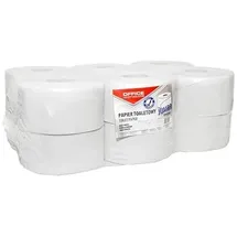 OFFICER PRODUCTS Toilettenpapier Zellulosetoilettenpapier JUMBO BASIC 1-lagig 12 St.