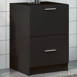 vidaXL Waschbeckenunterschrank Schwarz 40x37x59 cm Holzwerkstoff