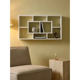 KADIMA DESIGN Wandregal Rur 85 x 16 x 48 cm Weiß