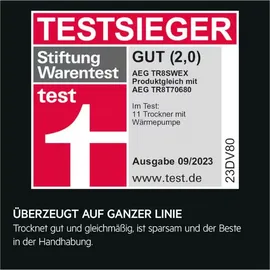 AEG Serie 8000 TR8SWEX Wärmepumpentrockner (8 kg)