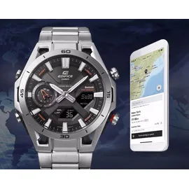 Casio EDIFICE ECB-2300DC Edelstahl 45 mm ECB-2300DC-1AEF