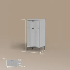 livinity® Aterno Badschrank 40 x 87 x 35 cm Grau