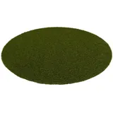 Snapstyle Luxus Kunstrasen Rasenteppich Chelsea Rund Grün 200x200cm