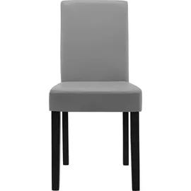 [en.casa] Essgruppe Forssa 7-tlg 140x90 cm weiß / hellgrau [en.casa]