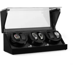 CA3PM Uhrenbeweger für 6 Uhren Karbon-Optik