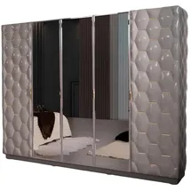 JV Möbel Kleiderschrank 62 x 220 x 252 cm Braun