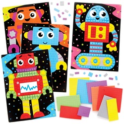 Roboter Mosaik-Bastelset  (pro Set 4) Bastelsets