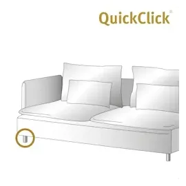 QuickClick Wagner QuickClick® Filzgleiter Möbelgleiter Stuhlgleiter 4er-Set zum Anschrauben - 4X Basis+Schraube+Gleiteinsatz austauschbar - Filz robust Natural - Durchmesser Ø 30 mm - Made in DE - 15785300