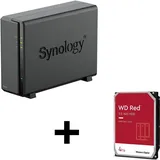 Synology DiskStation DS124 Leergehäuse rot