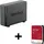 Synology DiskStation DS124 Leergehäuse rot