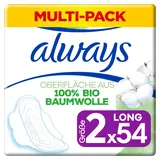 Always Ultra Binden Damen Gr. 2, Long, 54 Damenbinden mit Flügeln (3 x 18 Stück), Monatspaket, ultradünn und super absorbierend