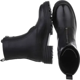 Ital-Design Damen Stiefeletten Plateaustiefeletten, 2380-, Kunstleder, Schwarz Gr. 36 - 36