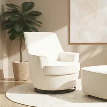 INOSIGN »HETTY, Drehsessel mit Wippfunktion, Lese-Sessel in Cord und Microfaser« 1 Stk. tlg. mit Federkern, auch im Set mit passendem Hocker