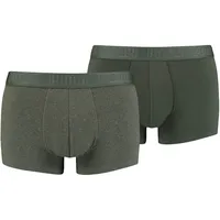 Puma Basix Boxershorts Green melange M 2er Pack