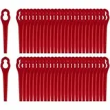 Packung Mit 100 Kunststoffklingen Für Rasenkantenschneider – Scharfe Kanten Für Effizientes Unkrautjäten – Kompatibel Mit Akku-rasenmähern
