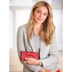 Gürteltasche, Damen, rot, 90% Polyurethan, 10% Polyester, unifarben, Taschen
