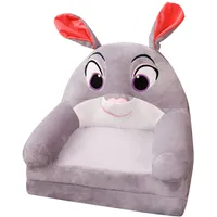 Plüsch faltbares Kindersofa Rückenlehne Sessel 2 in 1 faltbares Kindersofa niedliches Cartoon faules Sofa Kinder aufklappbares Schlafsofa für Wohnzimmer Schlafzimmer ohne Liner (GY1, One Size)