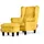 Konsimo Hocker Miles 55 x 42 x 40 cm Gelb