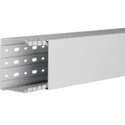 Hager HA780100 Verdrahtungskanal halogenfrei HA7 80x100mm lichtgrau.Verdrahtungskanal bestehend aus Unterteil mit Seitenstanzung. Stege mittels  - 2 Meter