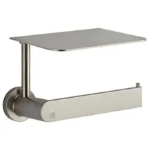GESSI Emporio WC-Papierrollenhalter mit Deckel, Wandmontage, 38855, Farbe: Finox Optik
