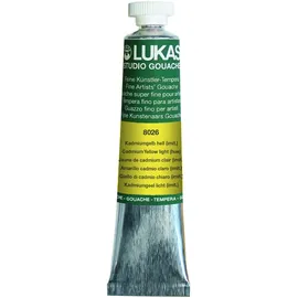 Lukas STUDIO GOUACHE 20 ml - Künstler-Gouache in Premium-Qualität - Farbton Kadmiumgelb hell (imit.)