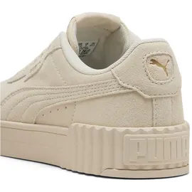 Puma Carina 3.0 Damen Sneaker Weite E Alpine Snow Gold 40,5