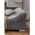 luma-home Ecksofa Schlafsofa Eckcouch Polsterecke L-Sofa m. Ottomane links, Cord Grau / 17202 - Grau