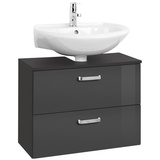 HELD MÖBEL Waschbeckenunterschrank »Bologna«, BxHxT: 70 x 54 x 35 cm - grau