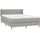 vidaXL Boxspringbett 140 x 200 cm Hellgrau