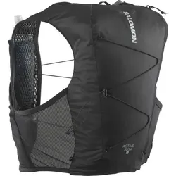 SALOMON Rucksack ACTIVE SKIN 8 SET BLACK/METAL, BLACK/METAL/, S