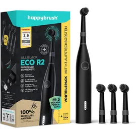 happybrush ECO R2 Allblack + 3 Refills