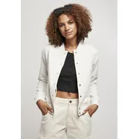 URBAN CLASSICS Inset College Jacke Light Grey / White