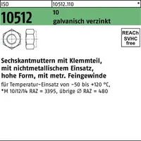 F. REYHER Nchfg. GmbH & Co. KG Sechskantmutter ISO 10512 M 10 x 1 100 Stück