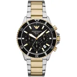 Emporio Armani Herren Analog Quarz Uhr mit Edelstahl Armband AR11680