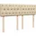 vidaXL Boxspringbett mit Matratze Creme 140x200 cm Stoff
