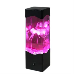 SATISFIRE Jellyfish Lampe Aquarium 3 schwebende Quallen Farbwechsel USB RGB