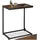 Tectake Beistelltisch Braun Holz Metall 55,5 x 35 x 67 cm