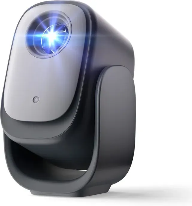 Dangbei N2 Mini-Projektor mit WLAN und Bluetooth, offiziell lizenziert für Netflix, 1080P Smart Tragbarer Projektor mit Dolby Audio, Autofokus, automatischer Trapezkorrektur, Hindernisvermeidung