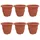 vidaXL Runder Blumentopf Ø 26 x 21,5 cm Ziegelrot