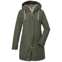 G.I.G.A. DX by killtec Parka GW 13 WMN PRK Wasserabweisender, winddichter Damenparka mit verstellbarer Kapuze grün 44 EU