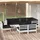 vidaXL Garten-Lounge-Set 9-tlg. weiß Kiefer