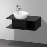 Duravit Waschtisch-Unterschrank 80 x 26 cm Eiche Schwarz Matt