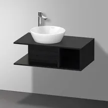 Duravit Waschtisch-Unterschrank 80 x 26 cm Eiche Schwarz Matt