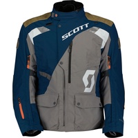 Scott Dualraid Dryo, Textiljacke wasserdicht - Dunkelblau/Grau/Braun - Bauch