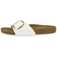 Birkenstock Madrid Big Buckle Birko-Flor schmal Damen Pantolette weiß 43 EU