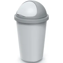 KEDEN Mülleimer 50 l Silber