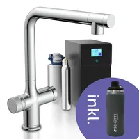Schütte Spültischarmatur »»AQUASTAR PREMIUM« Sprudelwasser-Spültischarmatur«, silberfarben